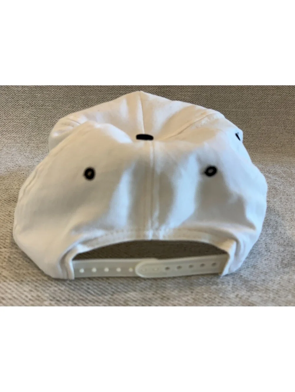 Vintage 2000 Iola Old Car Show Wisconsin Rope Hat Snapback White Black Nissun VT
